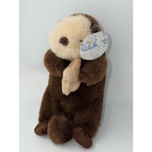 Wishpets Sea Otter Plush Mollie Brown White Stuffed Animal  Starfish Toy